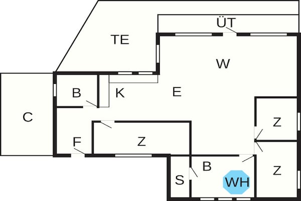 Foto van Vakantiehuis in de buurt van Bork Harbor - Vakantiehuis in Hemmet - FloorPlan