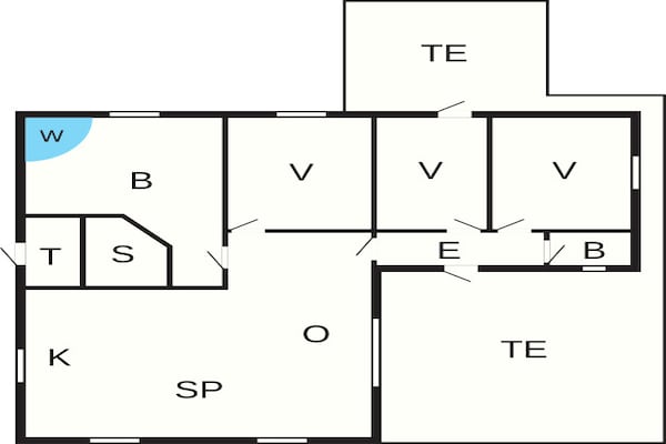 Foto van 6 persoons vakantie huis in Løkken-By Traum - Vakantiehuis in Løkken - FloorPlan
