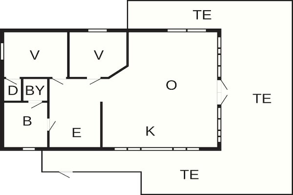Foto van 6 persoons vakantie huis in BODAFORS - Vakantiehuis in BODAFORS - FloorPlan