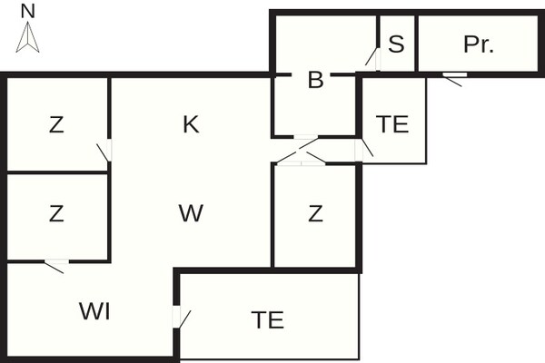 Foto van 6 persoons vakantie huis in Thisted-By Traum - Vakantiehuis in Thisted - FloorPlan