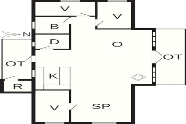 Foto van 6 persoons vakantie huis in Oksbøl-By Traum - Vakantiehuis in Oksbøl - FloorPlan