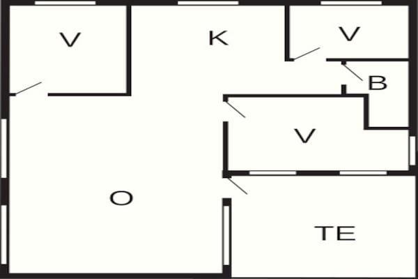Foto van 6 persoons vakantie huis in Ebeltoft - Vakantiehuis in Ebeltoft - FloorPlan