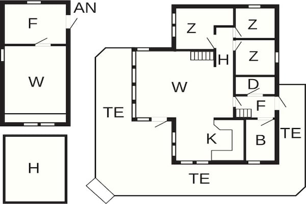 Foto van 8 persoons vakantie huis in Dyrvik - Vakantiehuis in Dyrvik - FloorPlan