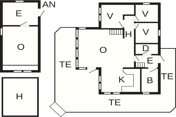 Foto van 8 persoons vakantie huis in Dyrvik - Vakantiehuis in Dyrvik - FloorPlan