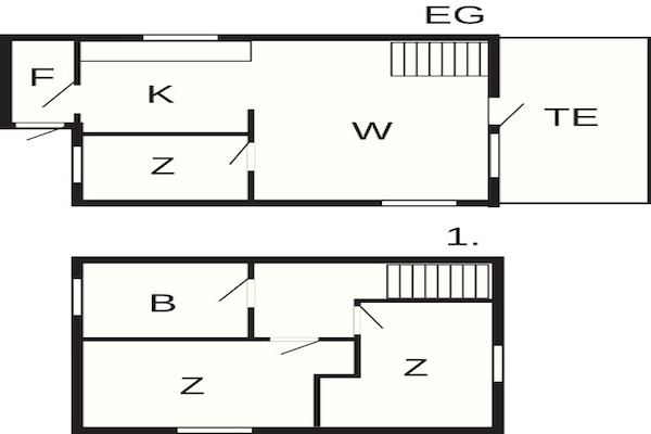 Foto van Zeezicht bij Rim -- By Traum Ferienwohnungen - Vakantiehuis in Rømø - FloorPlan