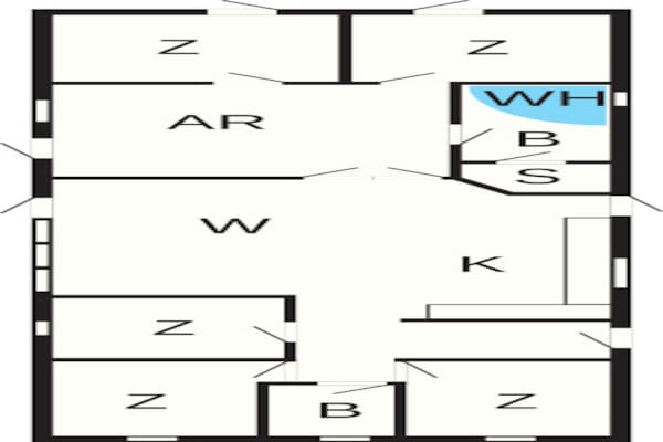 Foto van Zomerhuis met wellnessruimte - Vakantiehuis in Glesborg - FloorPlan