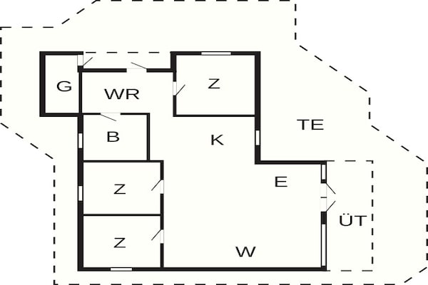 Foto van 6 persoons vakantie huis in Ansager-By Traum - Vakantiehuis in Ansager - FloorPlan