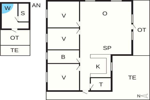 Foto van 7 persoons vakantie huis in Lemvig-By Traum - Vakantiehuis in Lemvig - FloorPlan