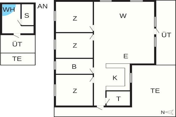 Foto van 7 persoons vakantie huis in Lemvig-By Traum - Vakantiehuis in Lemvig - FloorPlan