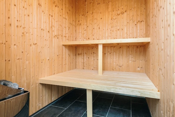 Foto van Luxe vakantiehuis met uitzicht op de golfbaan - Vakantiehuis in Rømø - Sauna