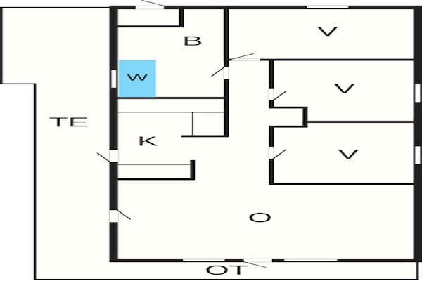 Foto van 6 persoons vakantie huis in Jerup-By Traum - Vakantiehuis in Jerup - FloorPlan