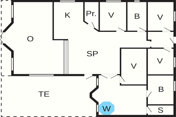 Foto van 12 persoons vakantie huis in Sjællands Odde - Vakantiehuis in Sjællands Odde - FloorPlan