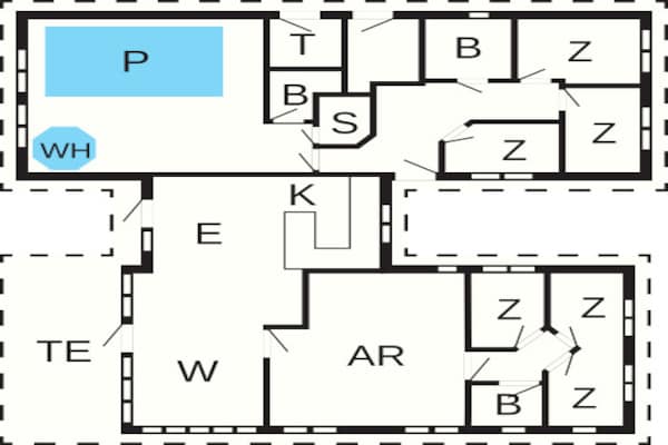 Foto van Luxe villa met zwembad in Dronningmolle - Vakantiehuis in Dronningmølle - FloorPlan