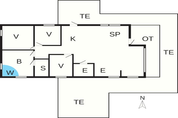 Foto van 6 persoons vakantie huis in Hadsund-By Traum - Vakantiehuis in Hadsund - FloorPlan