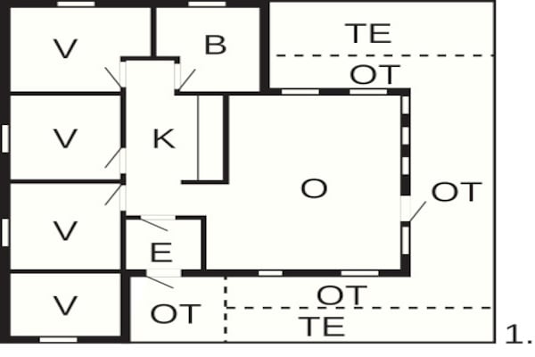 Foto van 7 persoons vakantie huis in olden - Vakantiehuis in Olden - FloorPlan