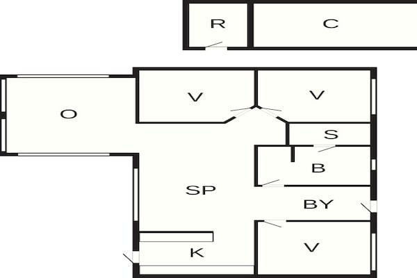 Foto van 6 persoons vakantie huis in Spøttrup-By Traum - Vakantiehuis in Spøttrup - FloorPlan
