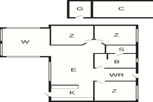 Foto van 6 persoons vakantie huis in Spøttrup-By Traum - Vakantiehuis in Spøttrup - FloorPlan