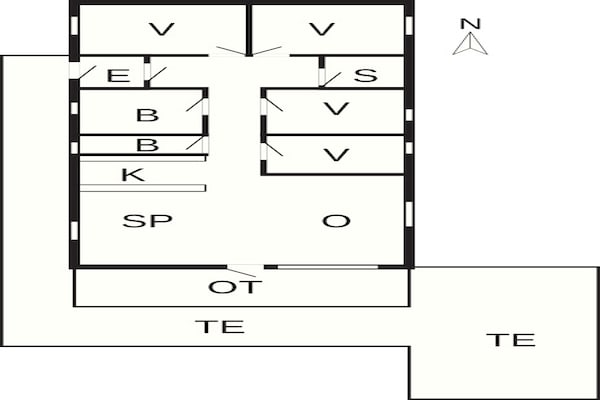 Foto van 6 persoons vakantie huis in Ulfborg - Vakantiehuis in Ulfborg - FloorPlan