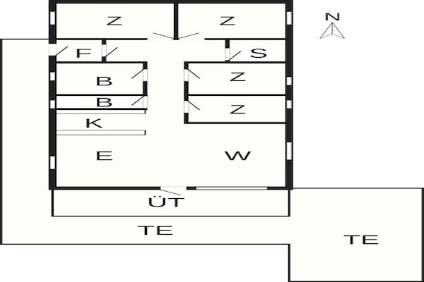 Foto van 6 persoons vakantie huis in Ulfborg - Vakantiehuis in Ulfborg - FloorPlan