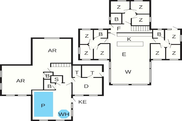 Foto van Luxe vakantieverblijf in Ebeltoft - Vakantiehuis in Ebeltoft - FloorPlan