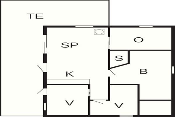 Foto van Ontspanning met bubbelbad in de buitenlucht - Vakantiehuis in Haderslev - FloorPlan