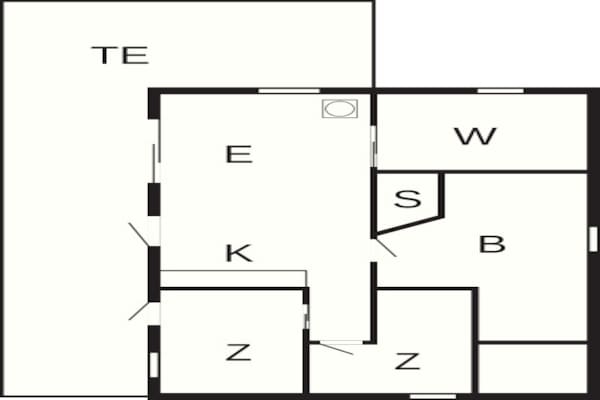 Foto van Ontspanning met bubbelbad in de buitenlucht - Vakantiehuis in Haderslev - FloorPlan