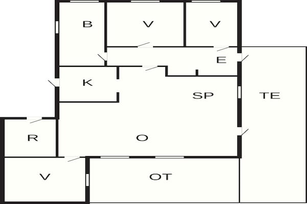 Foto van 6 persoons vakantie huis in Blåvand - Vakantiehuis in Blåvand - FloorPlan
