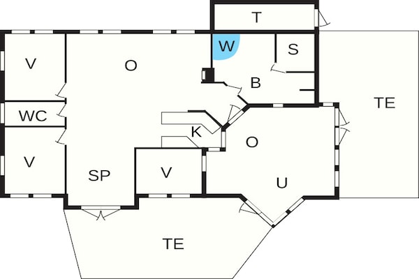 Foto van 6 persoons vakantie huis in Oksbøl - Vakantiehuis in Oksbøl - FloorPlan