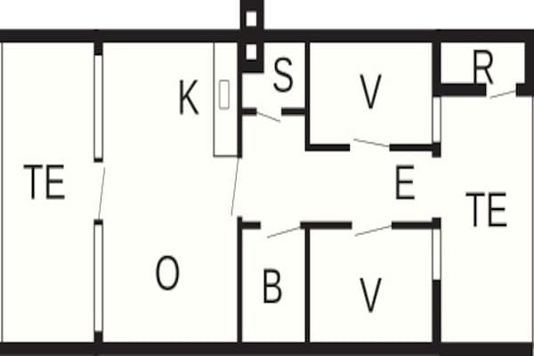 Foto van 6 persoons vakantie huis in Henne-By Traum - Vakantiehuis in Henne - FloorPlan