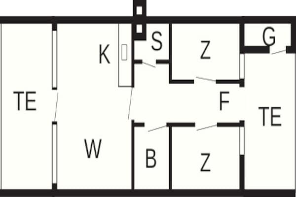 Foto van 6 persoons vakantie huis in Henne-By Traum - Vakantiehuis in Henne - FloorPlan