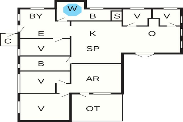 Foto van 12 persoons vakantie huis in Løkken-By Traum - Vakantiehuis in Løkken - FloorPlan