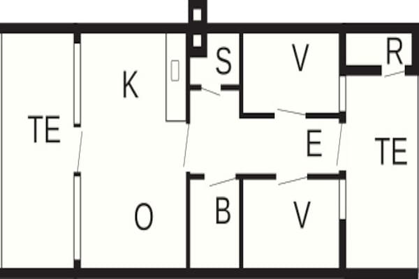 Foto van 6 persoons vakantie huis in Henne-By Traum - Vakantiehuis in Henne - FloorPlan