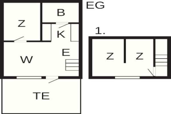Foto van 6 persoons vakantie huis op een vakantie park in Hemmet - FloorPlan