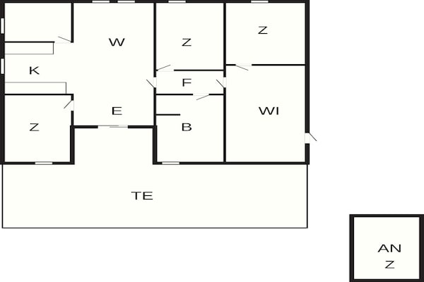 Foto van 6 persoons vakantie huis in Tarm-By Traum - Vakantiehuis in Tarm - FloorPlan