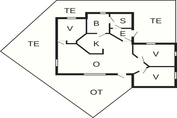 Foto van 6 persoons vakantie huis in Læsø-By Traum - Vakantiehuis in Læsø - FloorPlan