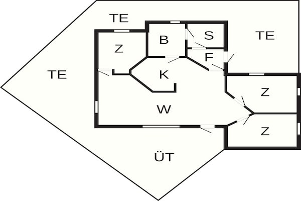 Foto van 6 persoons vakantie huis in Læsø-By Traum - Vakantiehuis in Læsø - FloorPlan