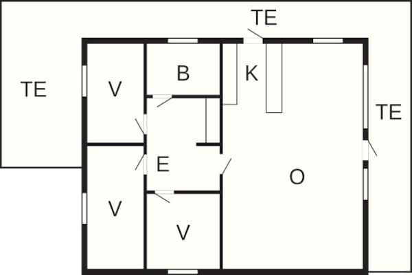 Foto van 6 persoons vakantie huis in Lemvig-By Traum - Vakantiehuis in Lemvig - FloorPlan
