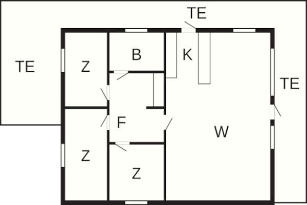 Foto van 6 persoons vakantie huis in Lemvig-By Traum - Vakantiehuis in Lemvig - FloorPlan