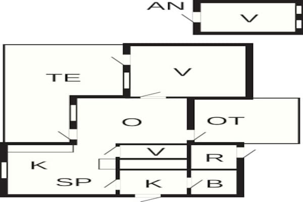 Foto van 6 persoons vakantie huis in Spøttrup-By Traum - Vakantiehuis in Spøttrup - FloorPlan