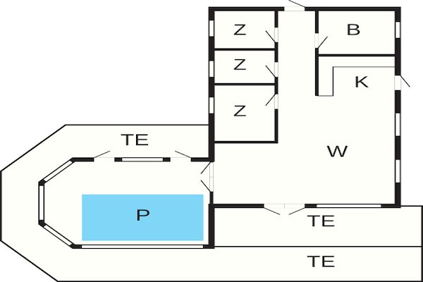 Foto van 6 persoons vakantie huis in Ulfborg-By Traum - Vakantiehuis in Ulfborg - FloorPlan