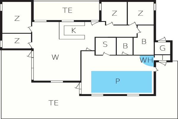 Foto van Luxe vakantieverblijf in Klitmoller - Vakantiehuis in Thisted - FloorPlan