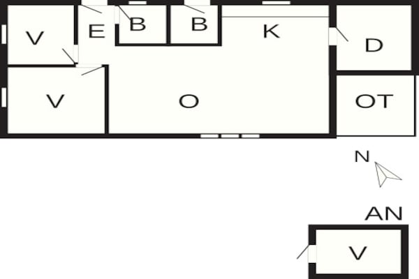 Foto van 6 persoons vakantie huis in Gedser-By Traum - Vakantiehuis in Gedser - FloorPlan