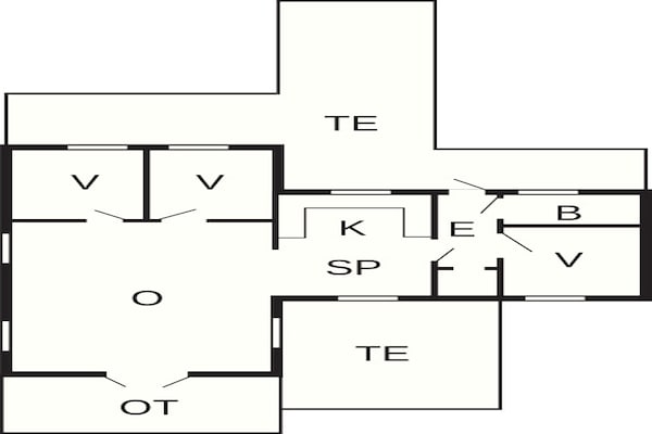 Foto van Gezellig strandhuis met uitzicht - Vakantiehuis in Hirtshals - FloorPlan