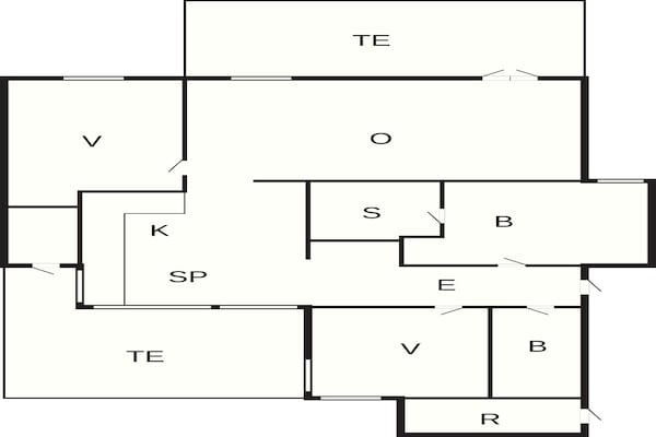 Foto van 6 persoons vakantie huis in Løkken - Vakantiehuis in Løkken - FloorPlan