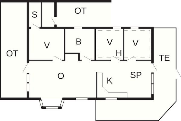 Foto van 6 persoons vakantie huis in Hjørring - Vakantiehuis in Hjørring - FloorPlan