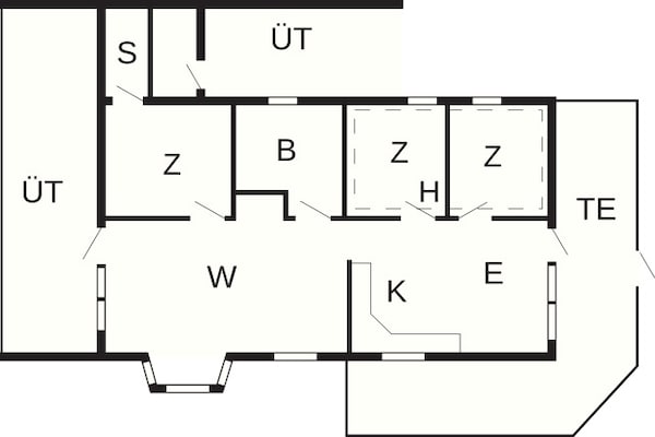 Foto van 6 persoons vakantie huis in Hjørring - Vakantiehuis in Hjørring - FloorPlan