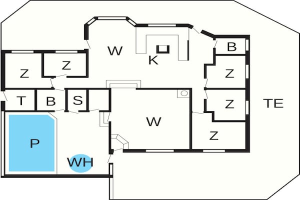 Foto van 14 persoons vakantie huis in Hjørring-By Traum - Vakantiehuis in Hjørring - FloorPlan