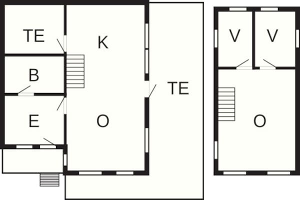 Foto van 6 persoons vakantie huis in Nord-Lenangen - Vakantiehuis in Nord-Lenangen - FloorPlan