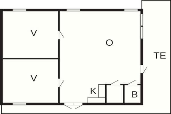 Foto van 6 persoons vakantie huis in SÖLVESBORG - Vakantiehuis in SÖLVESBORG - FloorPlan