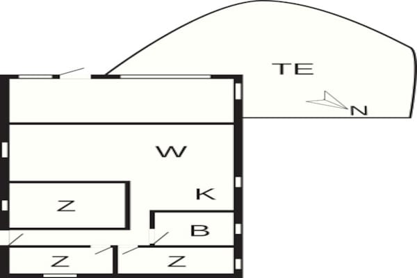 Foto van 6 persoons vakantie huis in Hurup Thy-By Traum - Vakantiehuis in Hurup Thy - FloorPlan